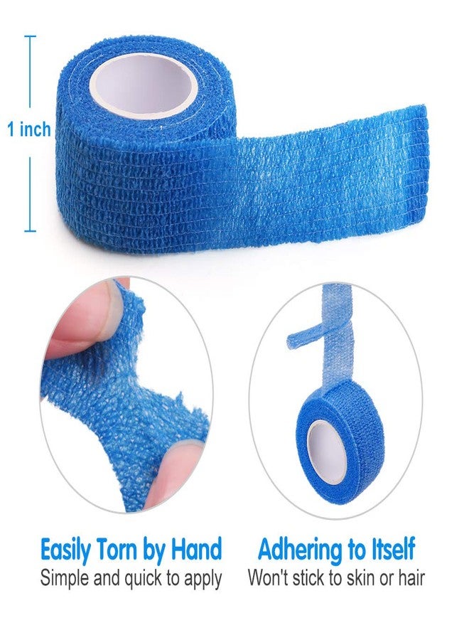 لوتفانسي ضمادات لاصقة ذاتية من لوت فانسي، عبوة من 30 ضمادة، مقاس 1 بوصة × 5 ياردات، ضمادة لاصقة ذاتية اللصق، شريط إسعافات أولية رياضي، ضمادة متماسكة، شريط رياضي، مستلزمات طبية لالتواءات وتورمات الأصابع والكاحلين والمعصمين - Image 2